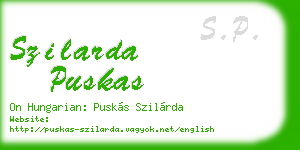 szilarda puskas business card