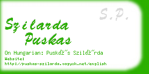 szilarda puskas business card